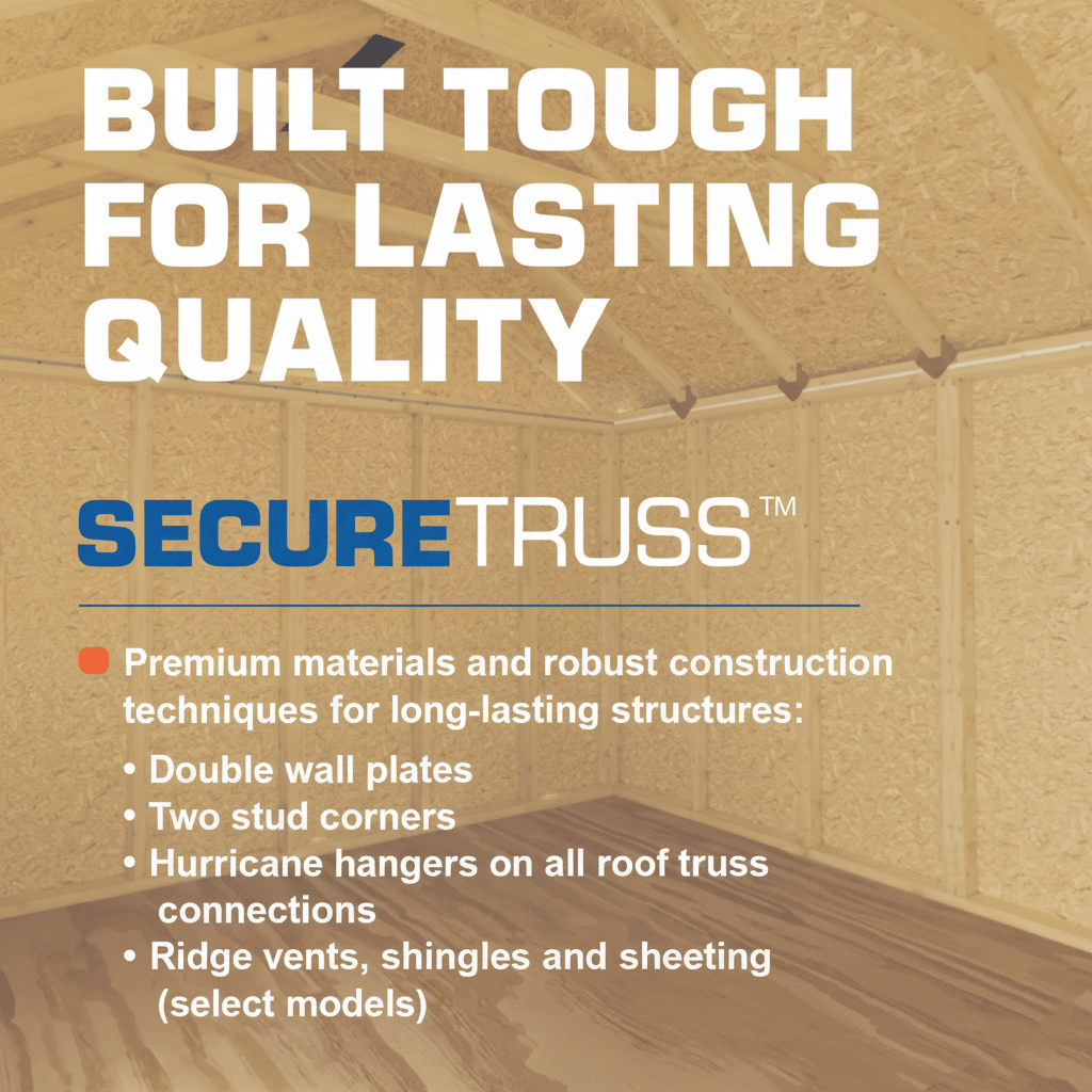 BestBarns Single Car Wooden Garage Kit – 24×24 ft