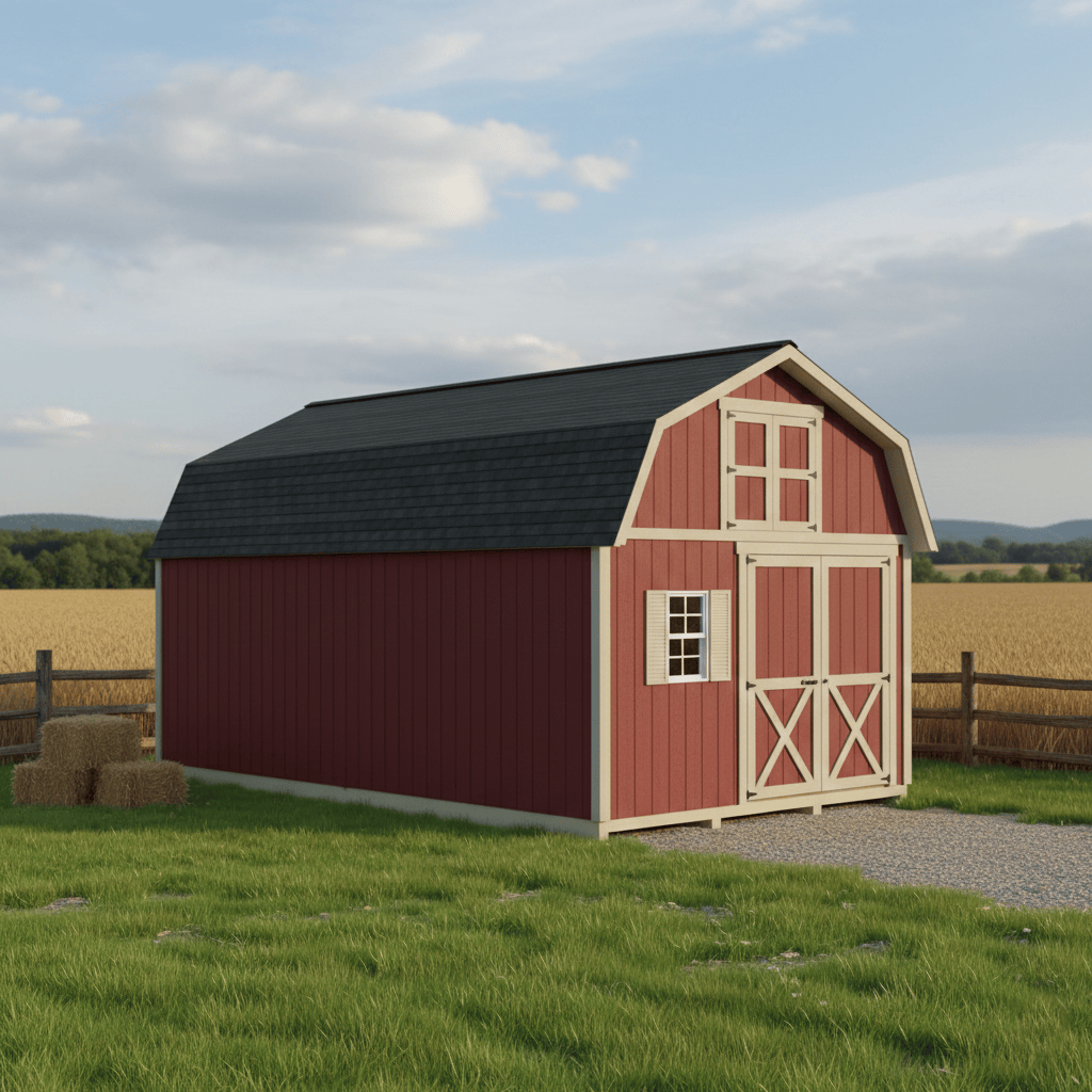 BestBarns Single Car Wooden Garage Kit – 12×16 ft