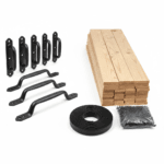 Estate Series Professional Hardware & Perimeter Trim Finishing Kit for 24x32 Garages