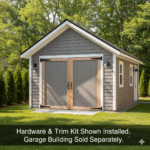 Premium Hardware & Exterior Trim Accessory Kit for 24x24 Garage Kits - Image 3